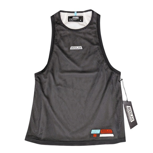 Moolah Kicks Tops - Moolah Kicks Womens Mesh Practice Top Black White Basketball Jersey Size S NEW